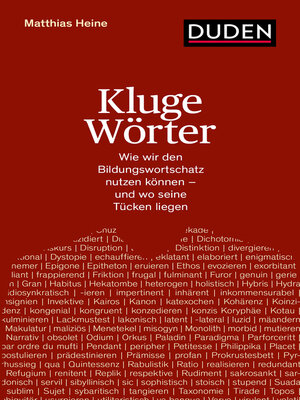 cover image of Kluge Wörter